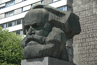 Der Kopf von Karl Marx ist immer noch ein Wahrzeichen