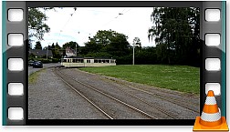 TW705 wendet in der Wendeschleife am Hauptfriedhof Mlheim